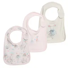 YAMP - Babero Bebé Niña Pack X3 Algodón