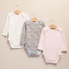 YAMP - Body Bebé Niña Pack X3 Algodón