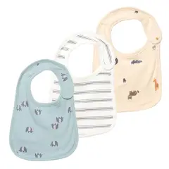 YAMP - Babero Bebé Niño Pack X3 Algodón