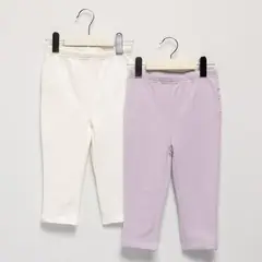 YAMP - Pantalón Bebé Niña Pack X2 Algodón