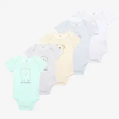 YAMP - Body Bebé Niño Pack X5 Algodón