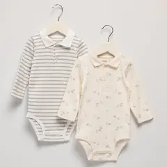 YAMP - Body Bebé Niño Pack X2 Algodón