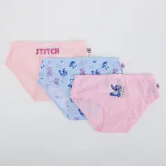 LILO & STITCH - Calzón Niña Pack X3 Algodón Lilo Y Stitch