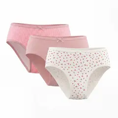 YAMP - Calzón Niña Pack X3 Algodón