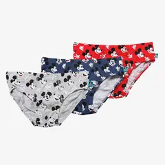 STD CHARACTERS - Calzoncillo Niño Pack X3 Algodón Mickey Mouse