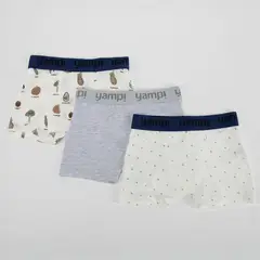YAMP - Calzoncillo Niño Pack X3 Algodón