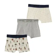 YAMP - Calzoncillo Niño Pack X3 Algodón