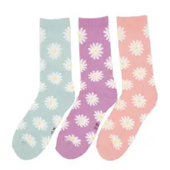 ELEVEN - Medias Largas Niña Pack X3 Algodón