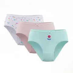 ELEVEN - Calzón Niña Pack X3 Algodón
