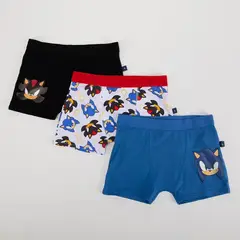 SONIC - Calzoncillo Niño Pack X3