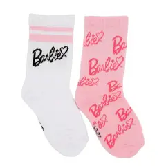 BARBIE - Medias Largas Niña Pack X2 Algodón
