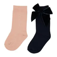 CONIGLIO - Medias Largas Niña Pack X2 Algodón