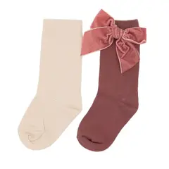 CONIGLIO - Medias Largas Niña Pack X2 Algodón