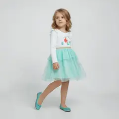 PRINCESS - Vestido Niña Manga Larga Algodón