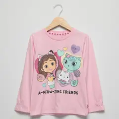 GABBYS DOLLHOUSE - Polo Niña Manga Larga Algodón Gabby's Dollhouse