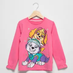 PAW PATROL - Polo Niña Manga Larga Algodón