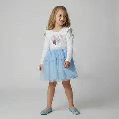 FROZEN - Vestido Niña Manga Larga Algodón