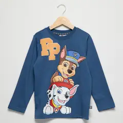 PAW PATROL - Polo Niño Manga Larga Algodón