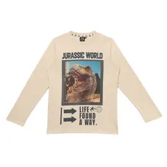 JURASSIC WORLD - Polo Niño Manga Larga Algodón