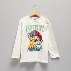 PAW PATROL - Polo Niño Manga Larga Algodón