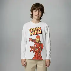 AVENGERS - Polo Niño Manga Larga Algodón