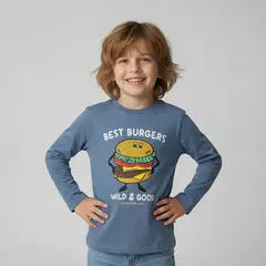 YAMP - Polo Niño Manga Larga Algodón