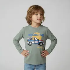 YAMP - Polo Niño Manga Larga Algodón