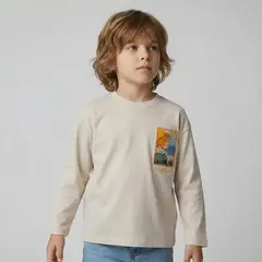 YAMP - Polo Niño Manga Larga Algodón