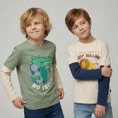 YAMP - Polo Niño Manga Larga Algodón