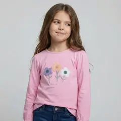 YAMP - Polo Niña Manga Larga Algodón