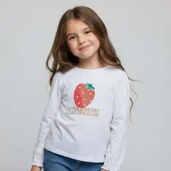 YAMP - Polo Niña Manga Larga Algodón