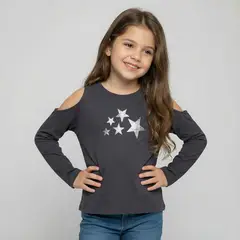 YAMP - Polo Niña Manga Larga Algodón