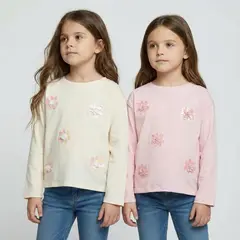 YAMP - Polo Niña Manga Larga Algodón