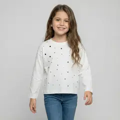 YAMP - Polo Niña Manga Larga Algodón