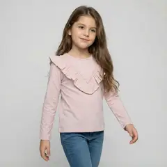 YAMP - Polo Niña Manga Larga Algodón