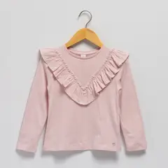 YAMP - Polo Niña Manga Larga Algodón