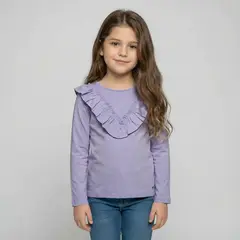 YAMP - Polo Niña Manga Larga Algodón