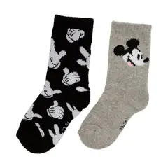 DISNEY - Medias Largas Niño Pack X2 Algodón Std Characters