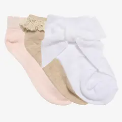 YAMP - Medias Cortas Niña Pack X3 Algodón