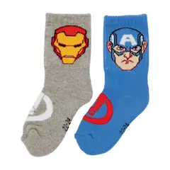 AVENGERS - Medias Largas Niño Pack X2 Algodón