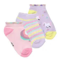 YAMP - Medias Cortas Niña Pack X3 Algodón