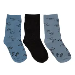 YAMP - Medias Largas Niño Pack X3 Algodón