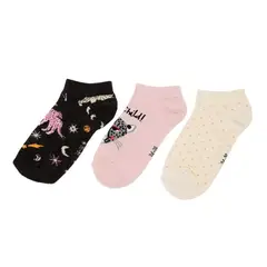 ELEVEN - Medias Cortas Niña Pack X3 Algodón