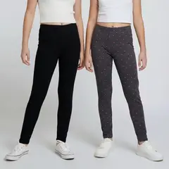 ELEVEN - Legging Niña Pack X2 Algodón