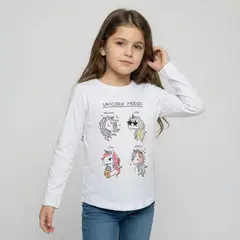 YAMP - Polo Niña Manga Larga Algodón