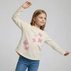 YAMP - Polo Niña Manga Larga Algodón