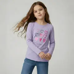 YAMP - Polo Niña Manga Larga Algodón