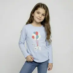 YAMP - Polo Niña Manga Larga Algodón