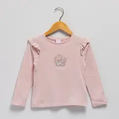 YAMP - Polo Niña Manga Larga Algodón