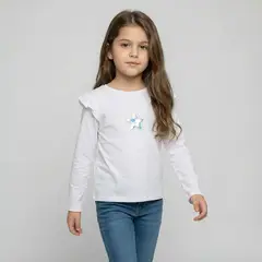 YAMP - Polo Niña Manga Larga Algodón